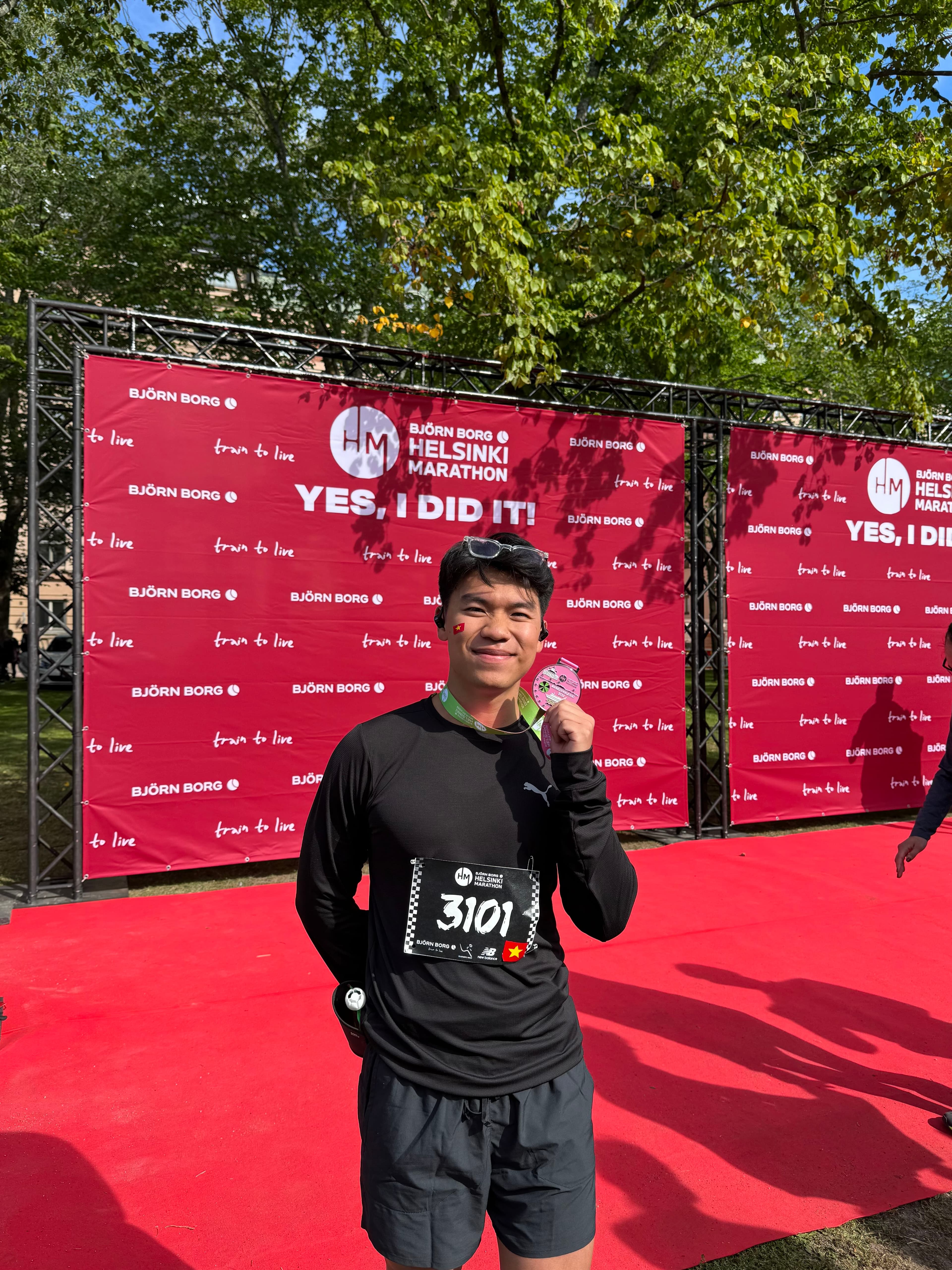 Starting line at Helsinki Marathon